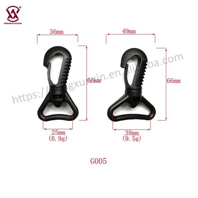 Plastik -Schwenkschnapphaken