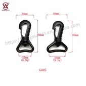 Plastik -Schwenkschnapphaken